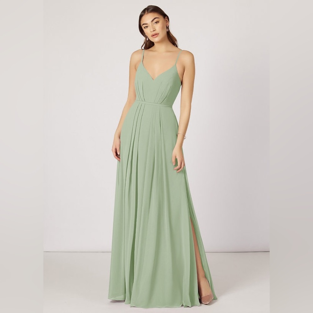 Azazie Dusty Sage Bridesmaids Dress A14